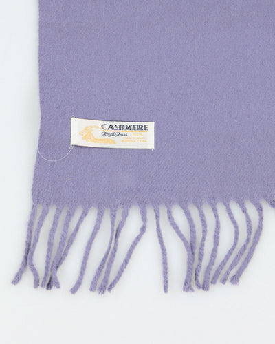 Vintage Royal Rossi Purple Cashmere Scarf