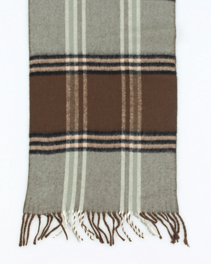Vintage Royal Rossi Cashmere Checked Scarf