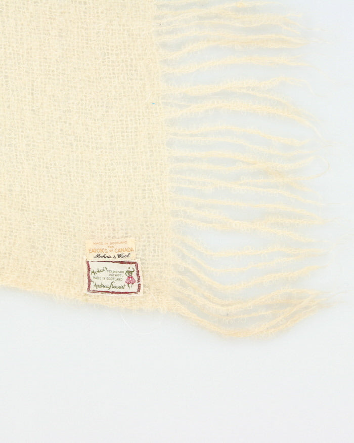 Vintage Andrew Stewart Mohair &amp; Wool Scarf Shawl