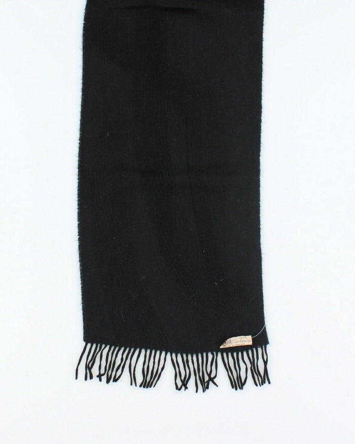 Vintage Cashmere Black Scarf