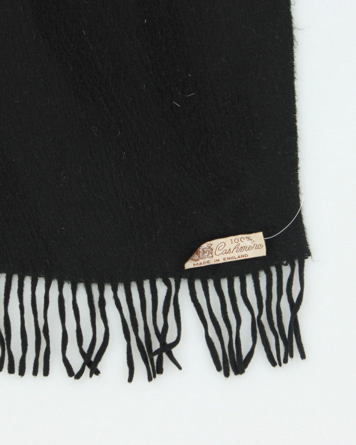 Vintage Cashmere Black Scarf