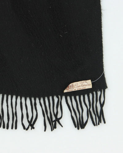Vintage Cashmere Black Scarf