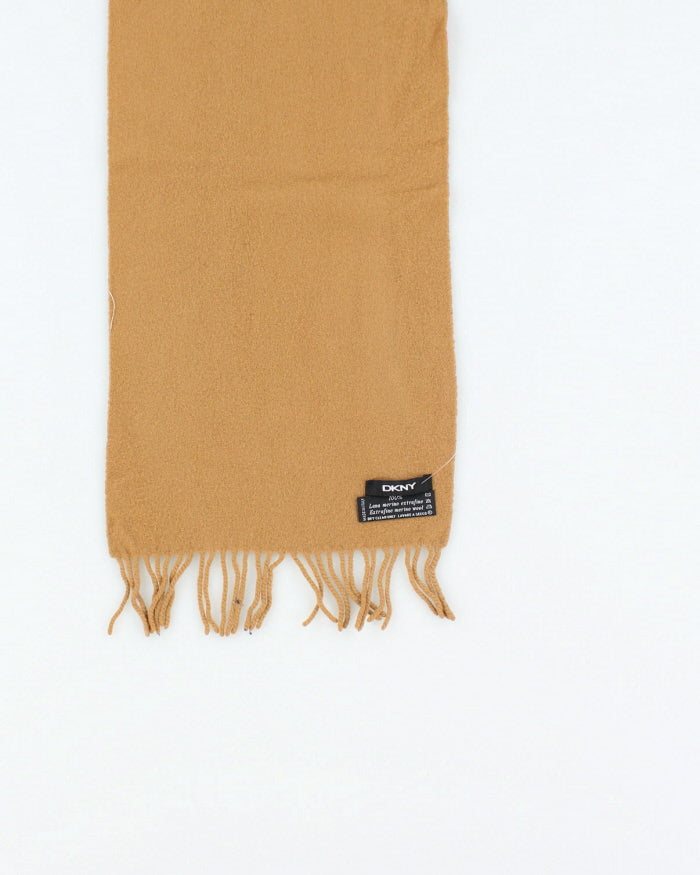 DKNY Brown Wool Scarf