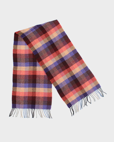 Hilary Radley Wool Blend Checked Scarf