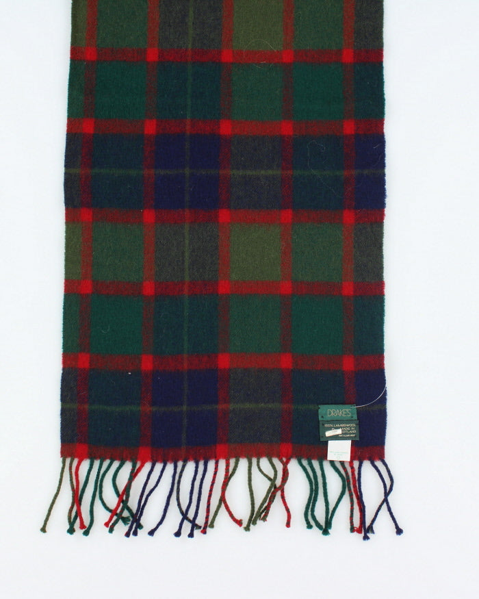 Vintage Drakes Wool Checked Scarf