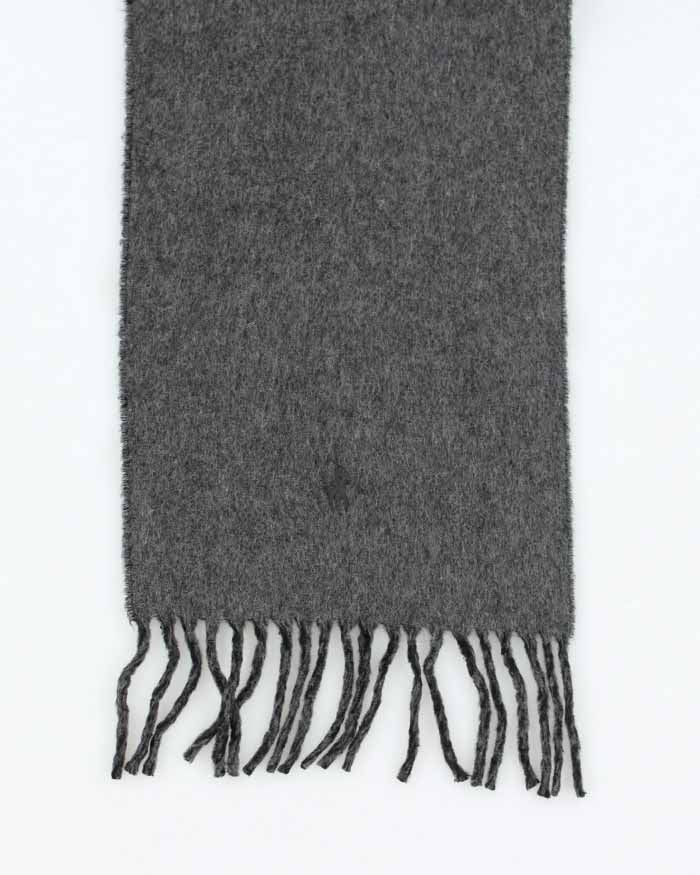 Vintage Polo Ralph Lauren Grey Wool Scarf