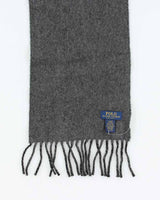 Vintage Polo Ralph Lauren Grey Wool Scarf