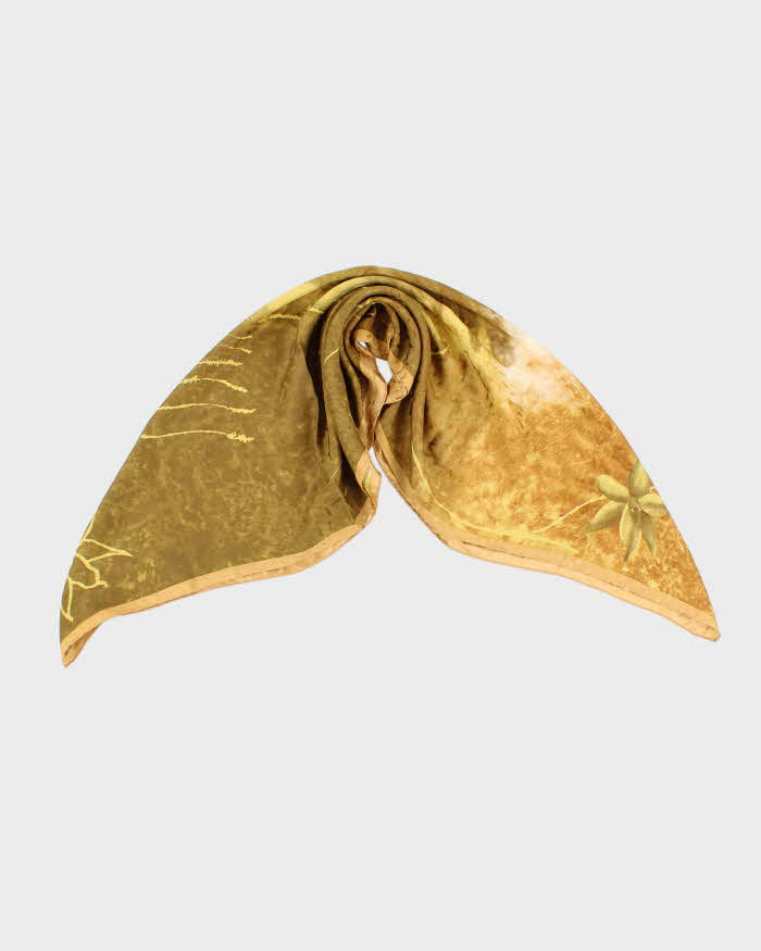 Vintage Floral Silk Scarf
