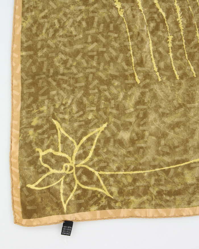Vintage Floral Silk Scarf