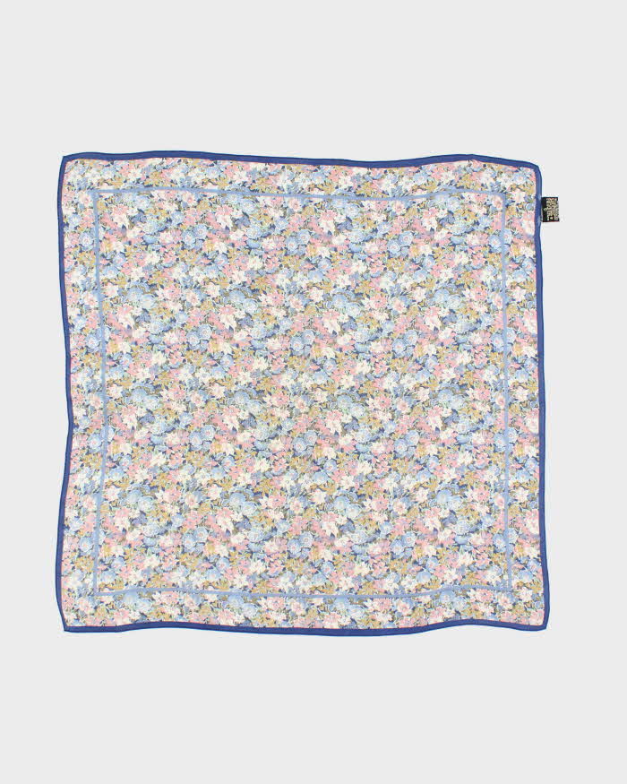 Vintage Floral Silk Scarf