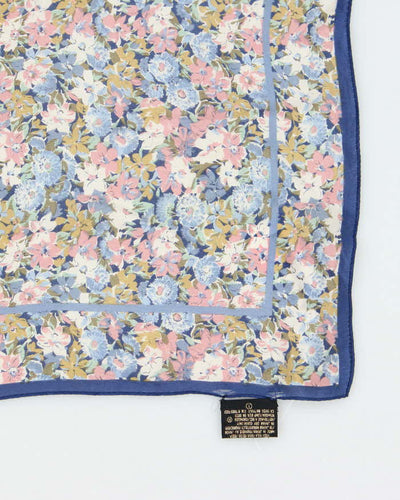 Vintage Floral Silk Scarf