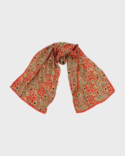 Vintage Fox & Chave Silk Scarf