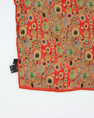 Vintage Fox & Chave Silk Scarf