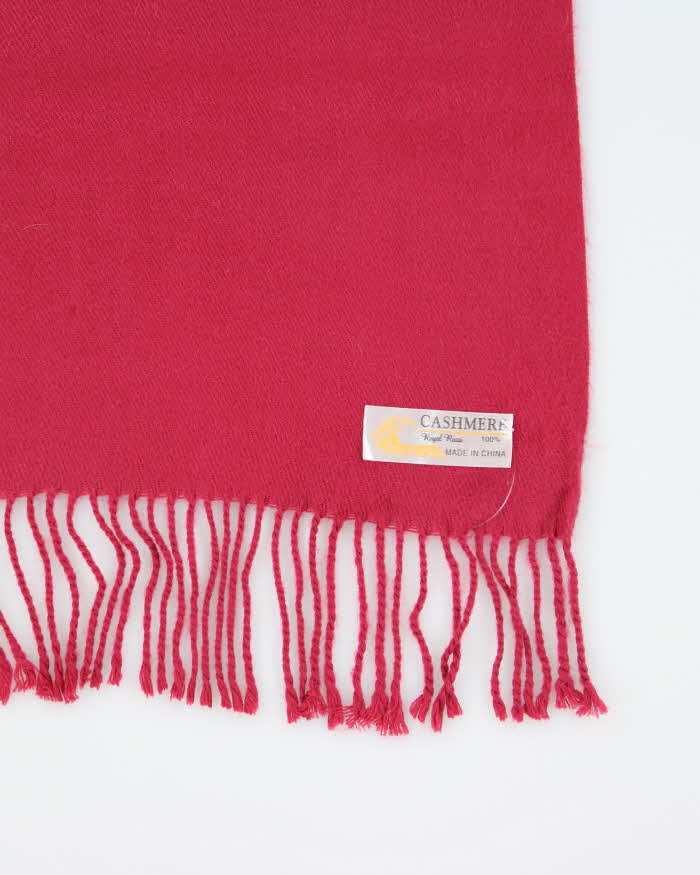 Vintage Royal Rossi Pink Cashmere Scarf