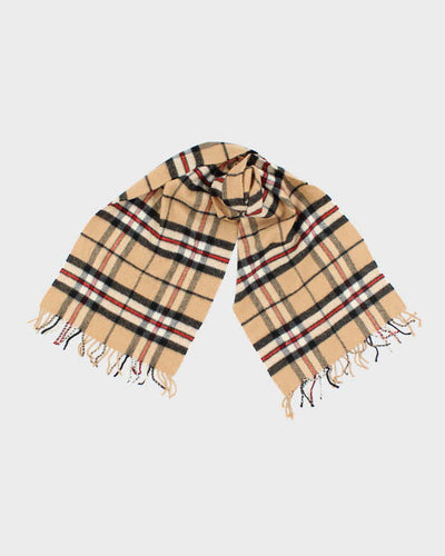 Vintage House Of Scotland Cashmere Checked Scarf