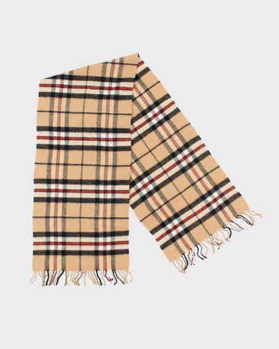 Vintage House Of Scotland Cashmere Checked Scarf