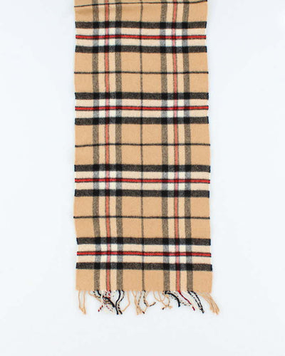Vintage House Of Scotland Cashmere Checked Scarf