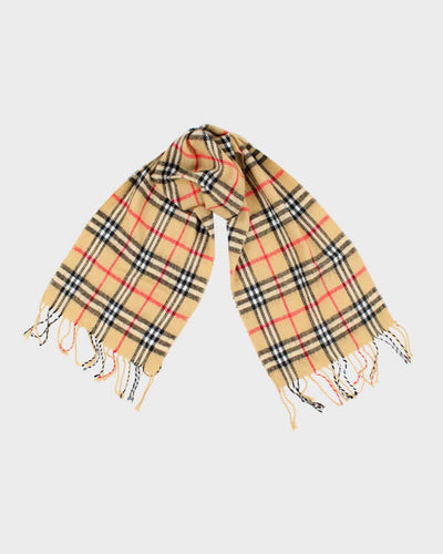 Vintage Royal Rossi Cashmere Checked Scarf