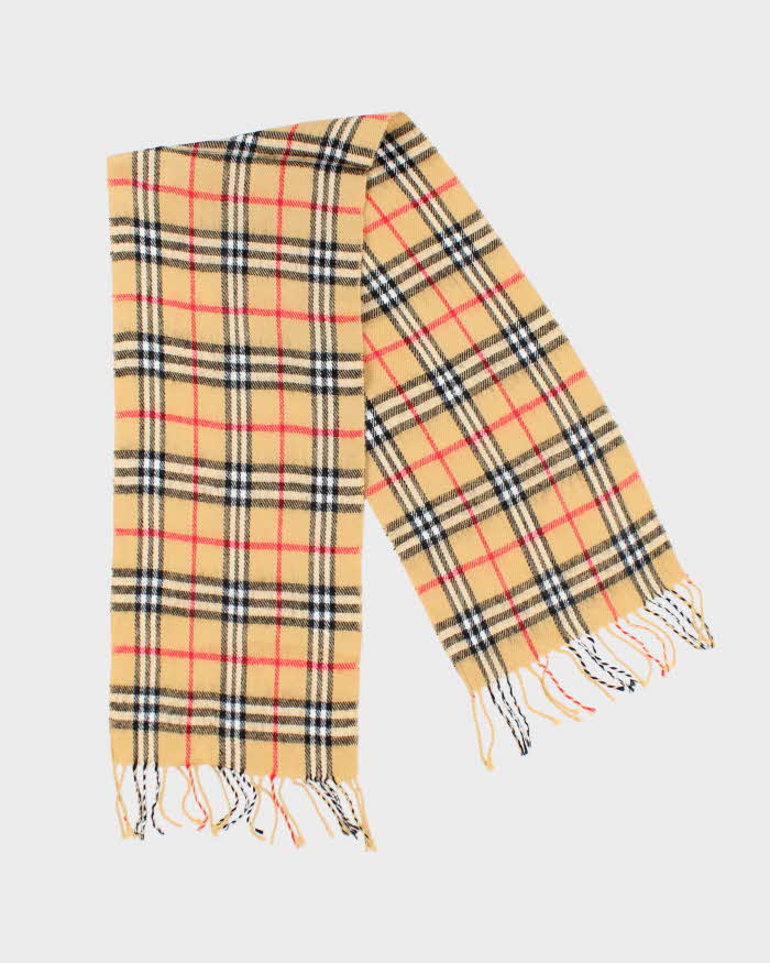 Vintage Royal Rossi Cashmere Checked Scarf