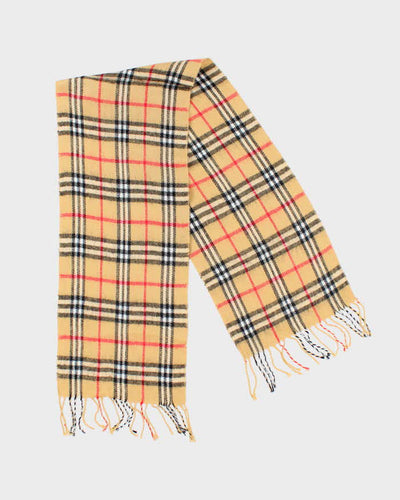 Vintage Royal Rossi Cashmere Checked Scarf