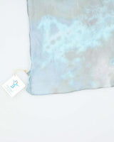 Handmade Blue Sheer Silk Scarf