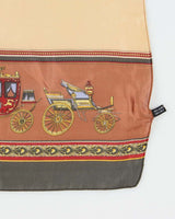 Vintage Brown Silk Shawl Scarf