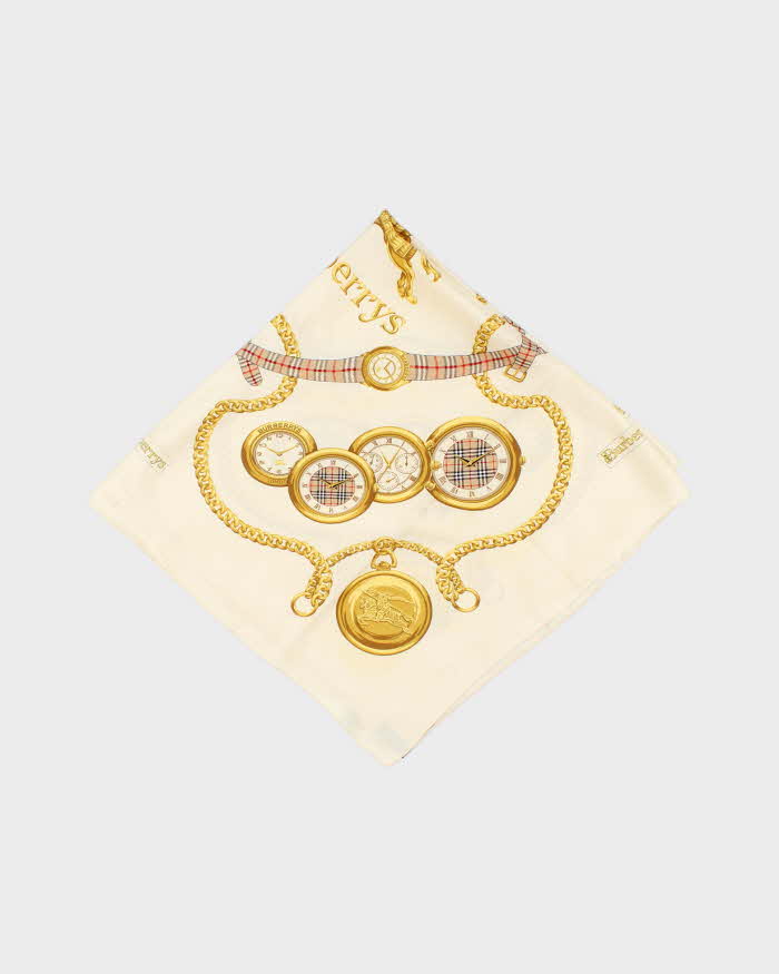 Vintage Burberry Silk Scarf
