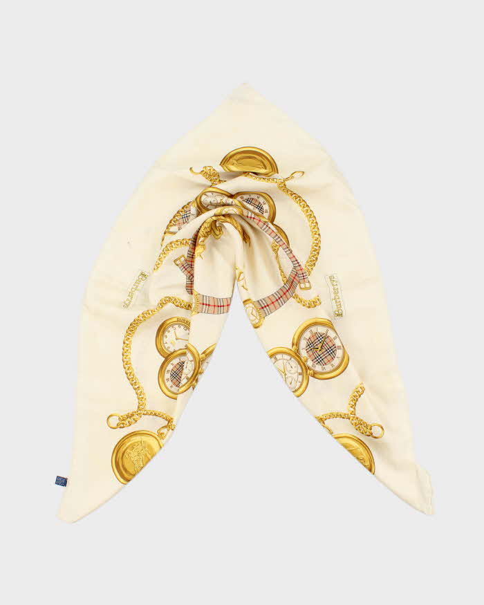Vintage Burberry Silk Scarf
