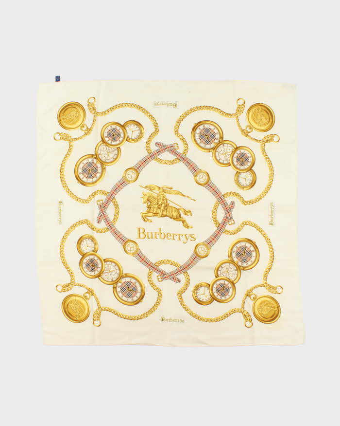 Vintage Burberry Silk Scarf