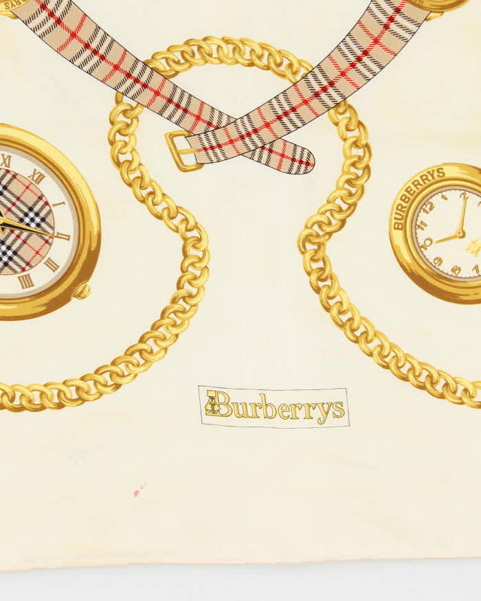 Vintage Burberry Silk Scarf