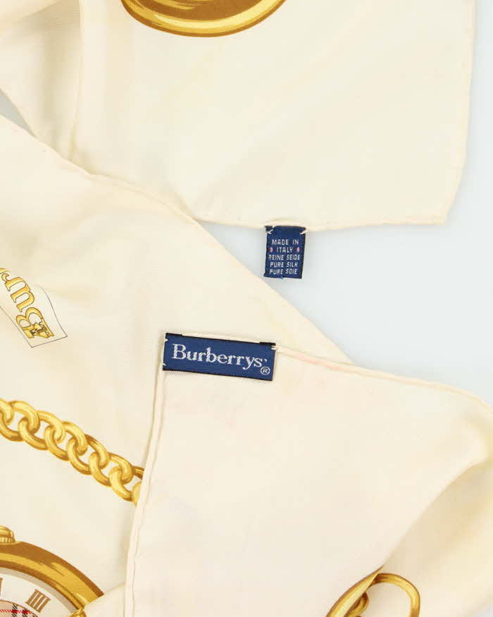 Vintage Burberry Silk Scarf