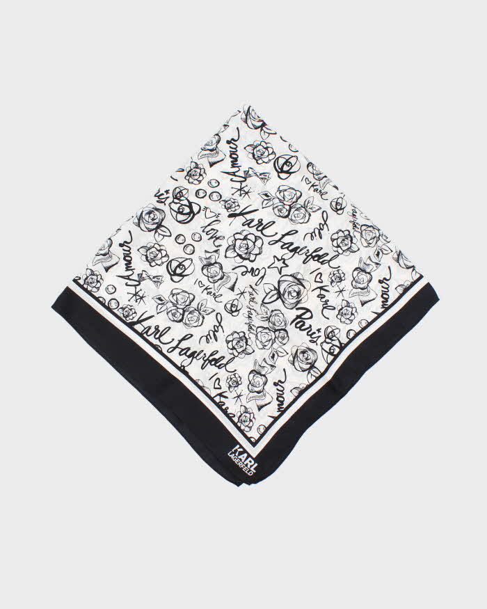 Vintage Karl Lagerfeld Silk Scarf