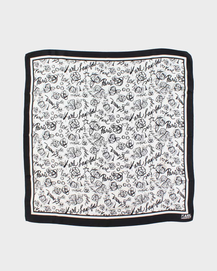 Vintage Karl Lagerfeld Silk Scarf