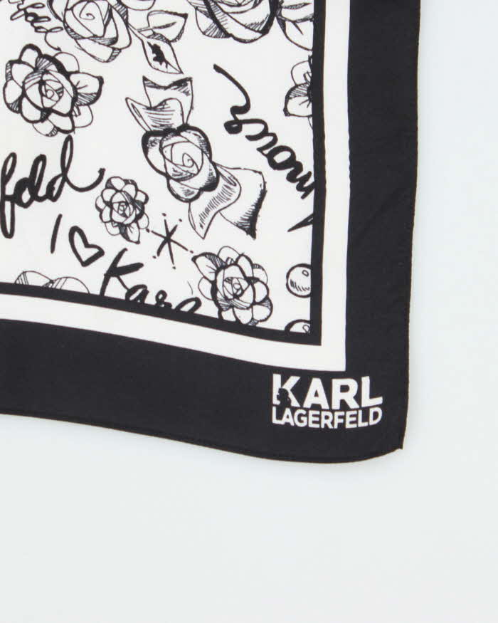 Vintage Karl Lagerfeld Silk Scarf