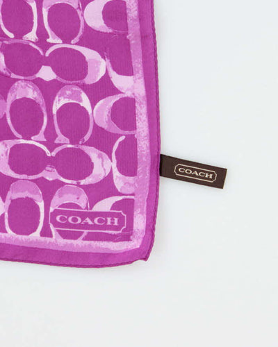 Vintage Coach Silk Scarf