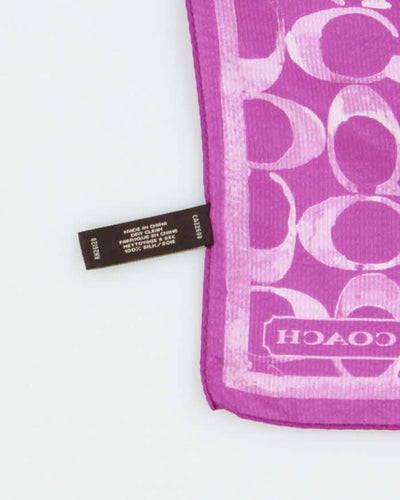 Vintage Coach Silk Scarf