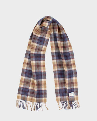 Vintage Edinburgh Wool Check Scarf