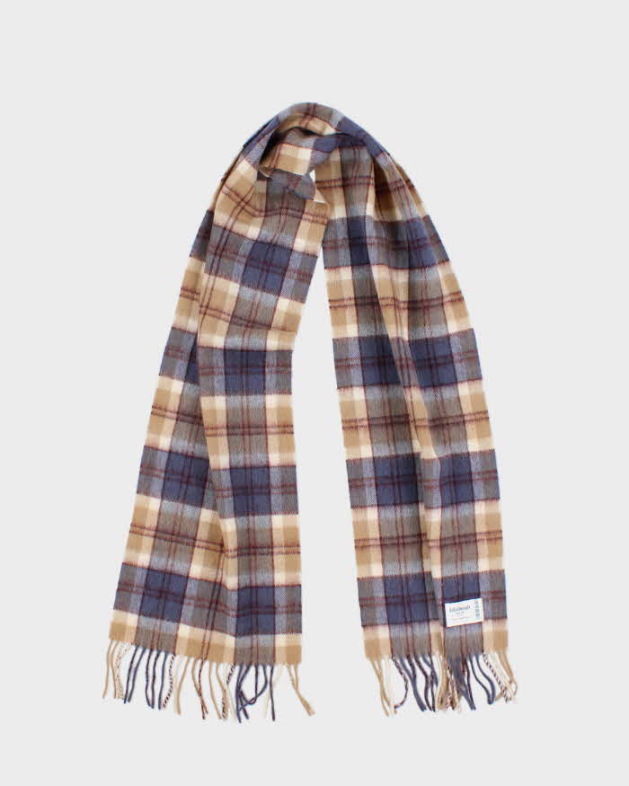 Vintage Edinburgh Wool Check Scarf