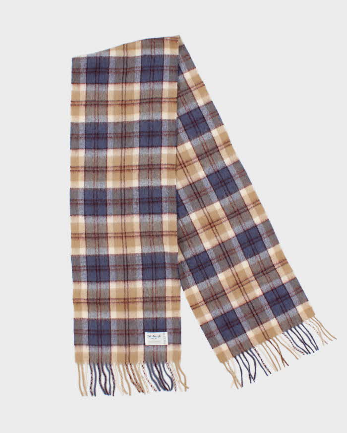 Vintage Edinburgh Wool Check Scarf