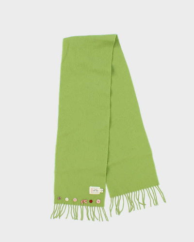 Vintage The Mill Button Wool Scarf