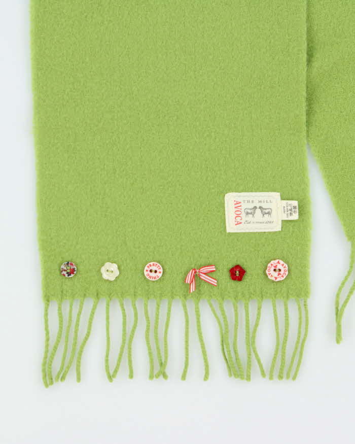 Vintage The Mill Button Wool Scarf
