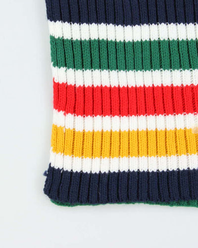 Vintage Hudson's Bay Stripe Knit Scarf