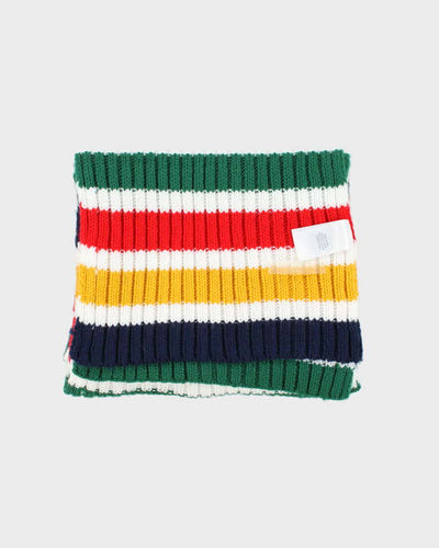 Vintage Hudson's Bay Stripe Knit Scarf