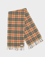Vintage 1980s Burberrys Nova Check Cashmere Scarf