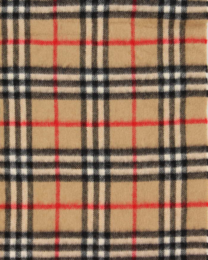 Vintage 1980s Burberrys Nova Check Cashmere Scarf