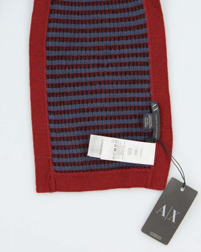 DSWT Armani Exchange Wool Blend Patterned Scarf