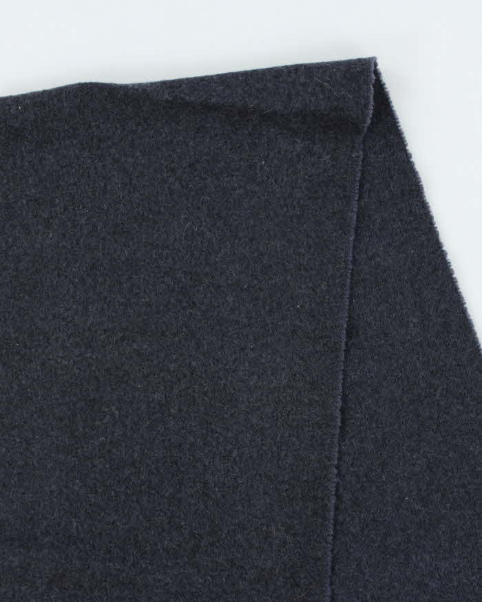 Vintage 00s Lacoste Navy Blue Pure Wool Scarf