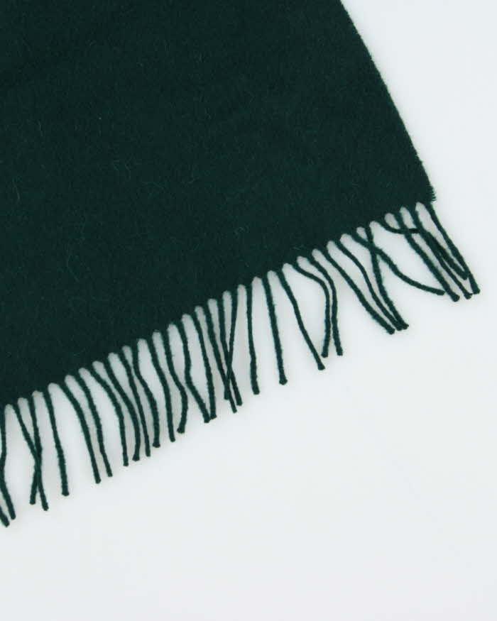 Vintage 1980s Green Pringle Cashmere Scarf