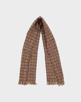 Vintage 1990s Harris Tweed Hand Woven Houndstooth Wool Scarf