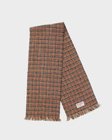Vintage 1990s Harris Tweed Hand Woven Houndstooth Wool Scarf